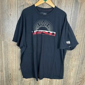 Nike LeBron James Vintage Y2K Graphic T-Shirt LBJ Logo Black Tee Size XXL